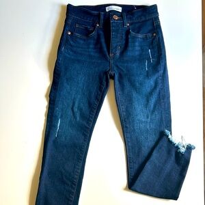 Loft dark wash skinny jeans